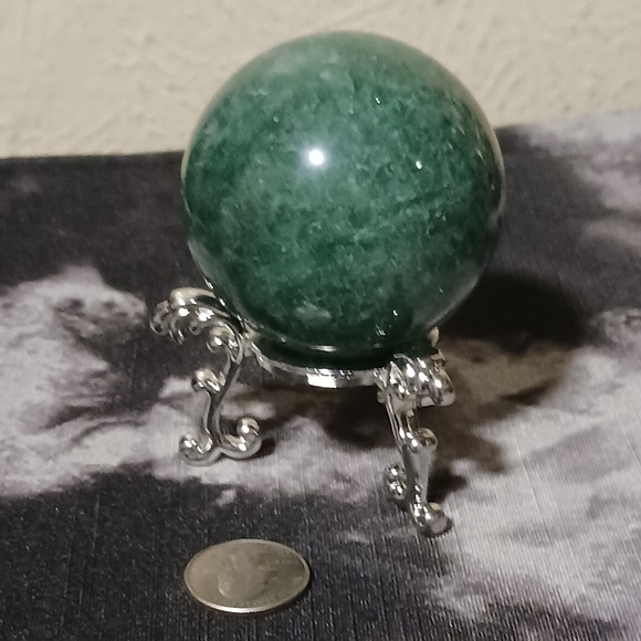 Green Strawberry Quartz Sphere - Picture 5 of 6